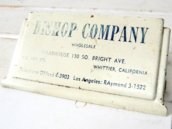ロサンゼルス BISHOP アドバタイジング ヴィンテージ バインダー クリップボード USA