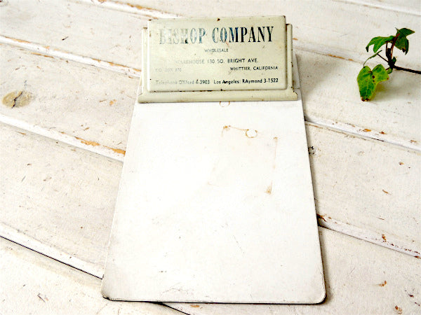 ロサンゼルス BISHOP アドバタイジング ヴィンテージ バインダー クリップボード USA