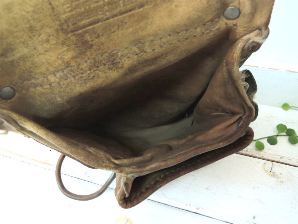 【Action】レザー製・6ポケット・ヴィンテージ・ツールポーチ・工具ベルトポーチ・ツールエプロン