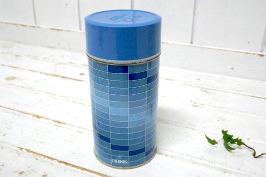 THERMOS・サーモス・ブルーグラデーション・ヴィンテージ・水筒・魔法瓶・スープジャー・1パイント