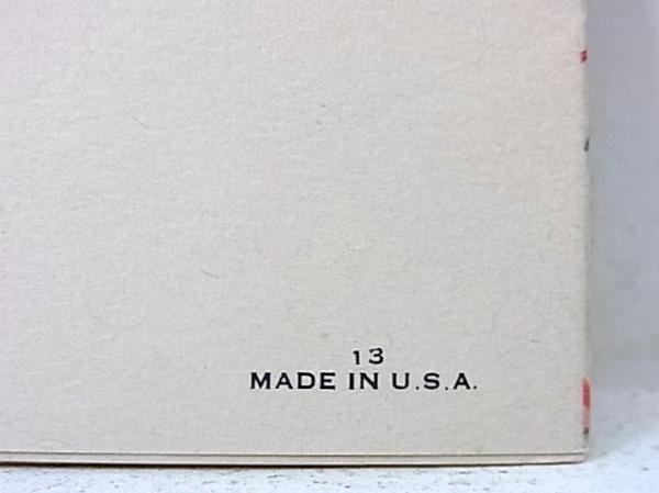 ポインセチア ベル デッドストック ヴィンテージ クリスマスカード USA