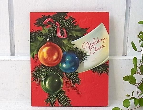 デッドストック・ヴィンテージ・クリスマスカード　USA