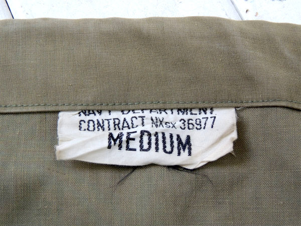 【ヴィンテージ古着】40's・USNavy・ミリタリー・デッキパーカー・Mサイズ・USネイビー