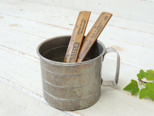 アルミ製・2Cupサイズ・ヴィンテージ・メジャーリングカップ 計量カップ アルミコップ USA