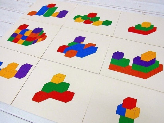 DLM 1960's ヴィンテージ おもちゃ 子供 学習　TOY ゲームデザインカード 24枚セット アート カード USA