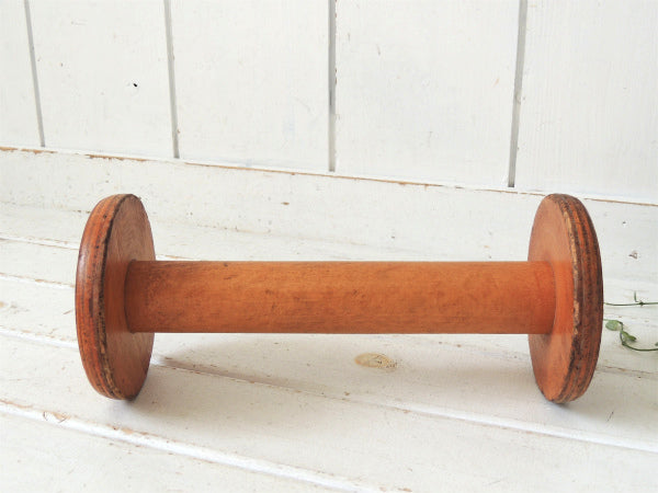 【DIXSONS】工業用の大きなアンティーク・木製スプール /糸巻き/ボビン USA