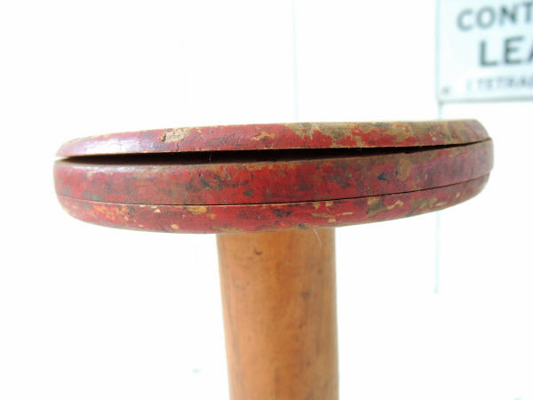 工業用の大きなサイズ・アンティーク・木製スプール /糸巻き/ボビン USA