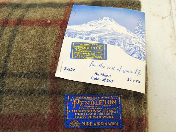 【PENDLETON】ペンドルトン・デッドストック・ヴィンテージ・ブランケット&クッションセット