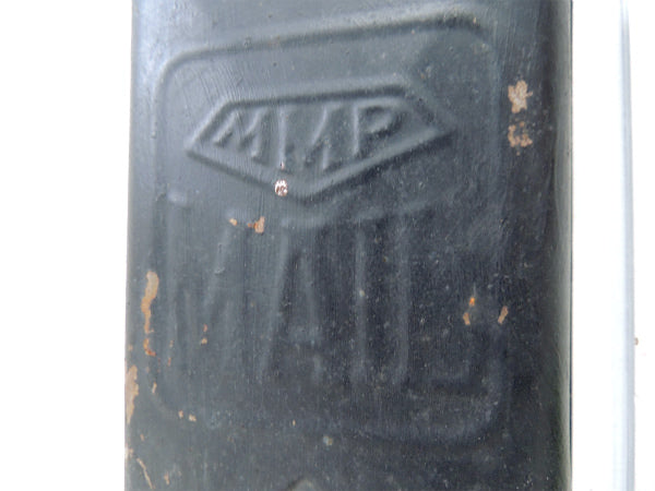 【MAIL】ノスタルジックな黒色のティン製・アンティーク・メールボックス/郵便受け/ポスト