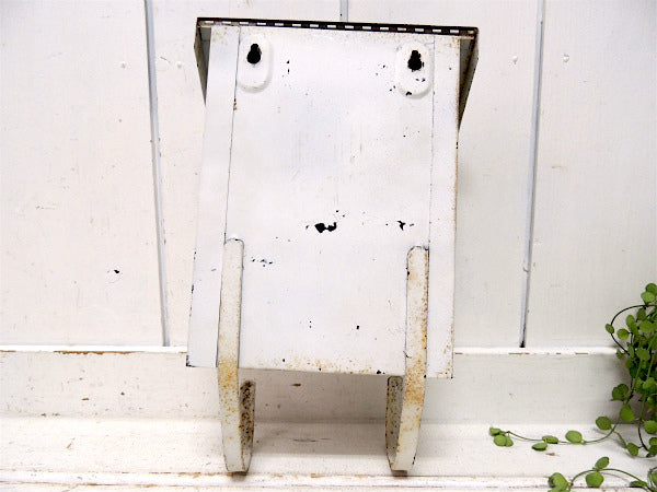 USA!馬車モチーフ・新聞受け付き・白色・ヴィンテージ・メールボックス/郵便受け/ポスト