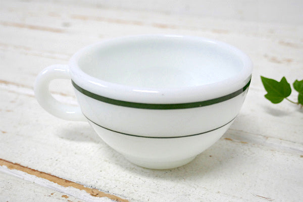 【オールドパイレックス×コーニング】グリーンライン・ヴィンテージ・カップ&ソーサー・食器②