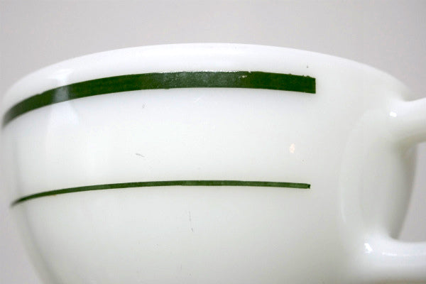 【オールドパイレックス×コーニング】グリーンライン・ヴィンテージ・カップ&ソーサー・食器②