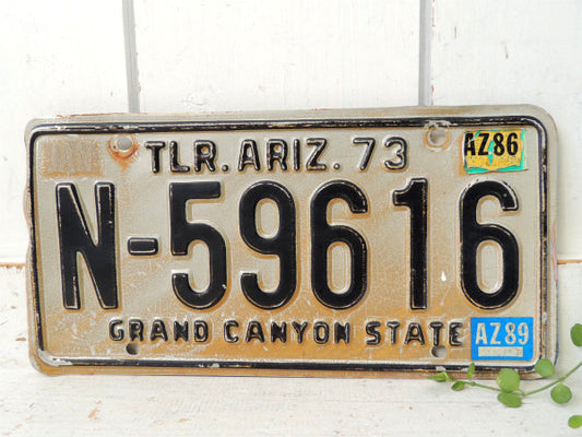 【グランドキャニオン】1973~アリゾナ州・ヴィンテージ・ナンバープレート・カーライセンスプレート