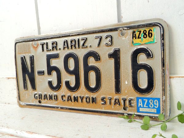 【グランドキャニオン】1973~アリゾナ州・ヴィンテージ・ナンバープレート・カーライセンスプレート