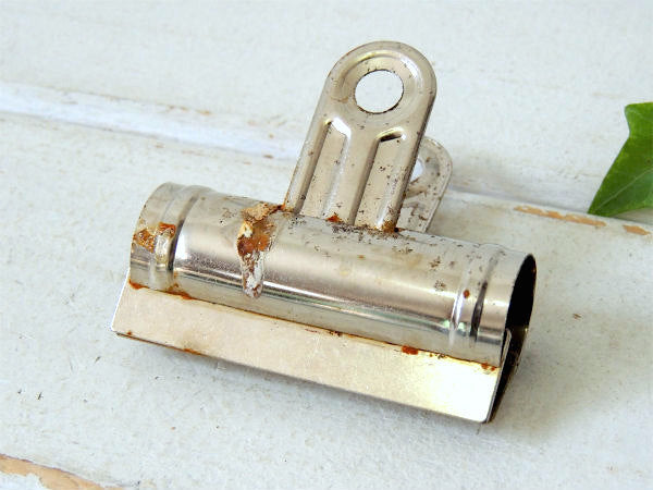 スチール製・ヴィンテージ・クリップ・ペーパークリップ・文房具・ステーショナリー