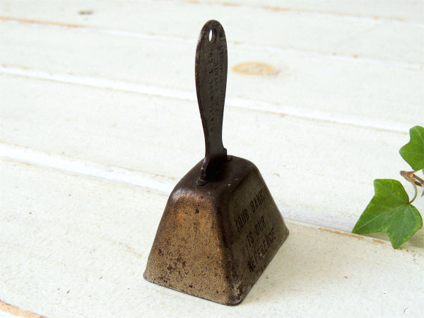 【シカゴ・H.W.Elmore】1930~アドバタイジング・ヴィンテージ・呼び鈴・鈴・ハンドベル