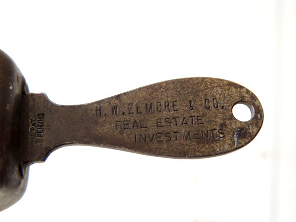 【シカゴ・H.W.Elmore】1930~アドバタイジング・ヴィンテージ・呼び鈴・鈴・ハンドベル