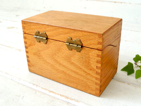 【#435】組み木仕様・ヴィンテージ・木製カードボックス・ファイルケース