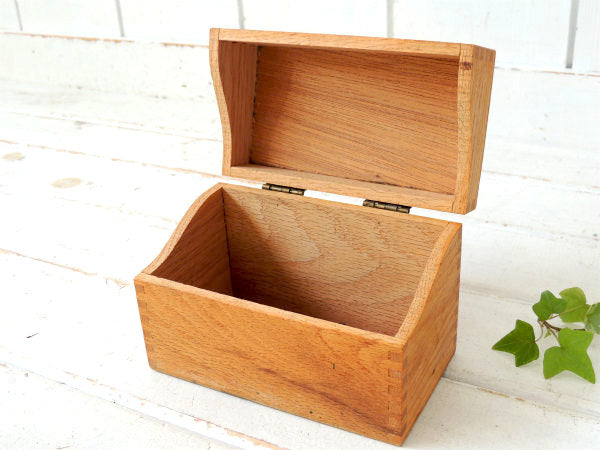 【#435】組み木仕様・ヴィンテージ・木製カードボックス・ファイルケース