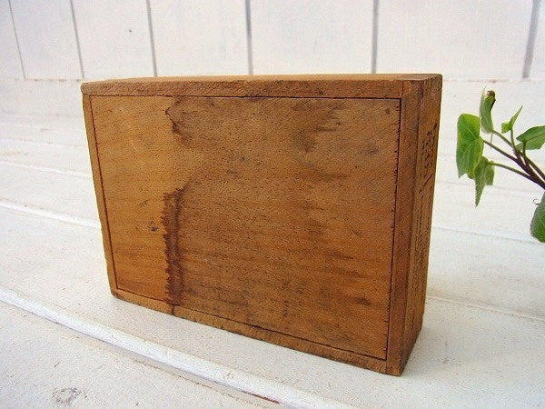 【EBERHARD FABER】クレヨンの小さなアンティーク・ウッドボックス/木箱 USA