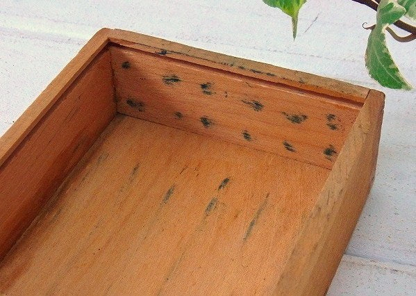 【EBERHARD FABER】クレヨンの小さなアンティーク・ウッドボックス/木箱 USA