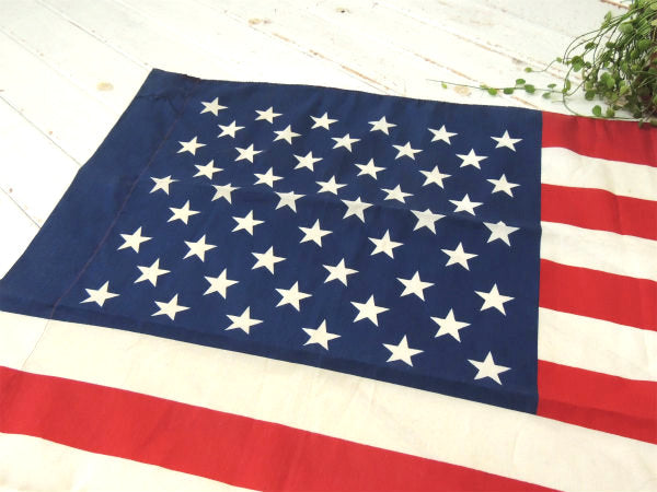 【USA国旗・50スター★1960s〜】ビッグサイズ・ヴィンテージ・アメリカンフラッグ・看板・星条旗