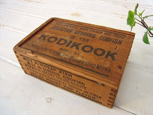 【KODIKOOK】組み木の小さなアンティーク・ウッドボックス/木箱 USA