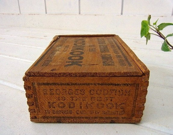 【KODIKOOK】組み木の小さなアンティーク・ウッドボックス/木箱 USA