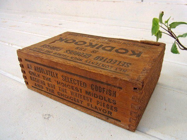 【KODIKOOK】組み木の小さなアンティーク・ウッドボックス/木箱 USA
