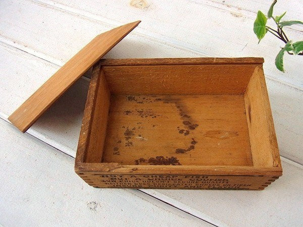 【KODIKOOK】組み木の小さなアンティーク・ウッドボックス/木箱 USA