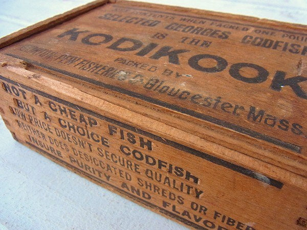 【KODIKOOK】組み木の小さなアンティーク・ウッドボックス/木箱 USA