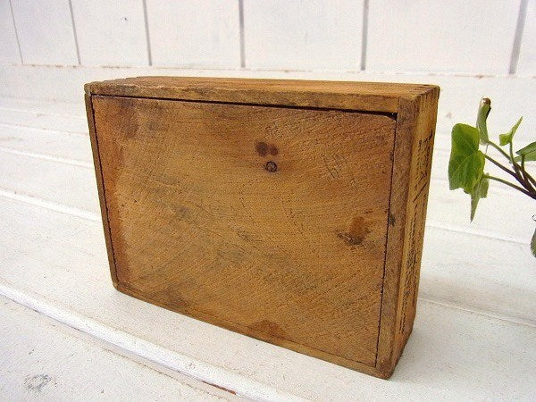 【EBERHARD FABER】クレヨンの小さなアンティーク・ウッドボックス/木箱 USA