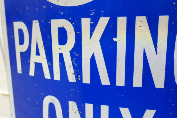PARKING ONLY ハンディキャップ・駐車・ヴィンテージ・パーキングサイン・交通標識 USA