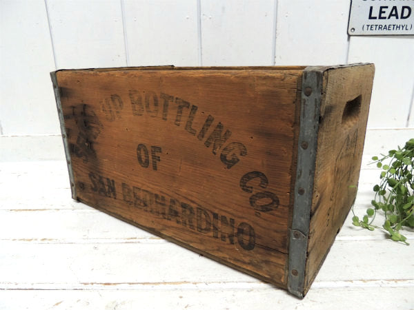 【7UP】セブンアップ・ドリンク・60'sヴィンテージ・ウッドボックス・木箱・ディスプレイ USA