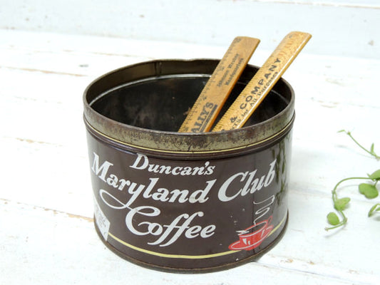 【DUNCAN COFFEE】 ヴィンテージ・コーヒー缶・ティン缶・テキサス州