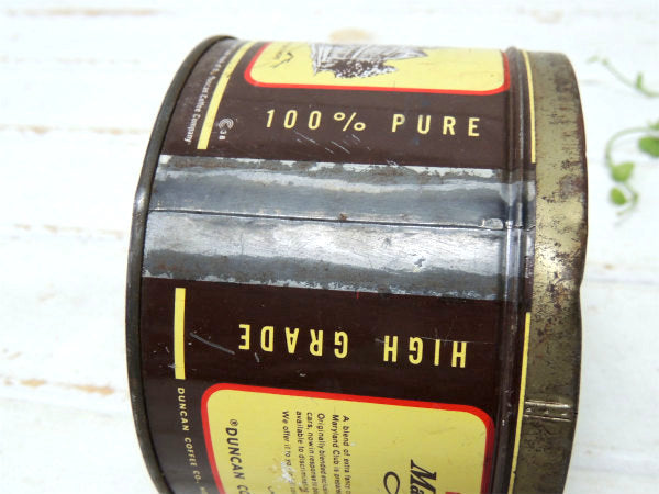 【DUNCAN COFFEE】 ヴィンテージ・コーヒー缶・ティン缶・テキサス州