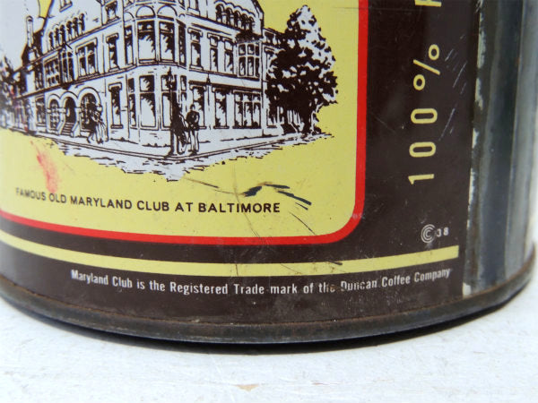 【DUNCAN COFFEE】 ヴィンテージ・コーヒー缶・ティン缶・テキサス州