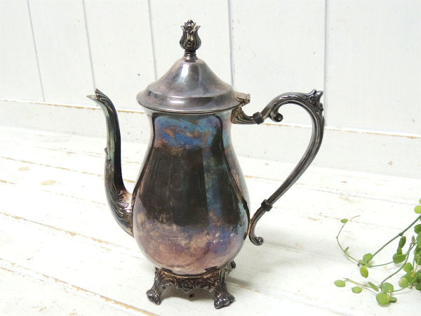 【FB ROGERS SILVER CO】シルバー製・アンティーク・ティーポット・ポット・銀食器