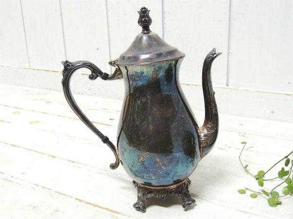 【FB ROGERS SILVER CO】シルバー製・アンティーク・ティーポット・ポット・銀食器