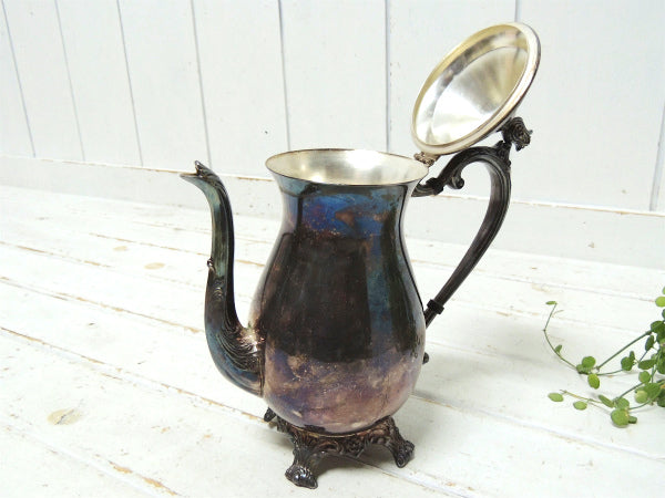 【FB ROGERS SILVER CO】シルバー製・アンティーク・ティーポット・ポット・銀食器