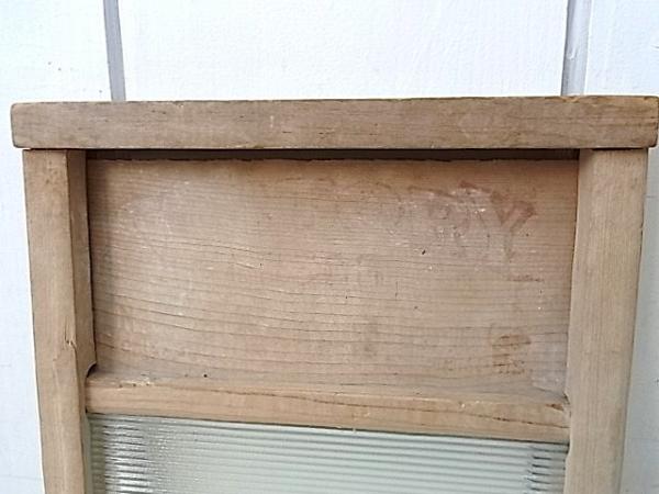 USA　木製×ガラス製・ヴィンテージ・ウォッシュボード/洗濯板