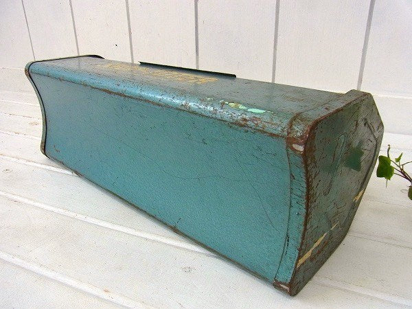 【SHOP TOTER】スチール製・2段式・ヴィンテージ・ツールケース/工具箱 USA