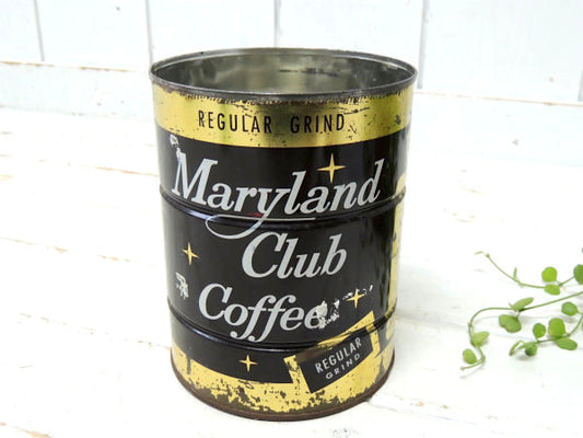【Maryland Club Coffee】 1950~60's・ビンテージ・コーヒー缶・テキサス州