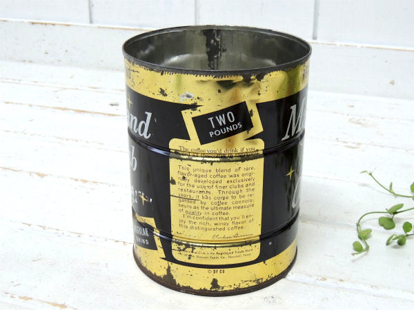 【Maryland Club Coffee】 1950~60's・ビンテージ・コーヒー缶・テキサス州