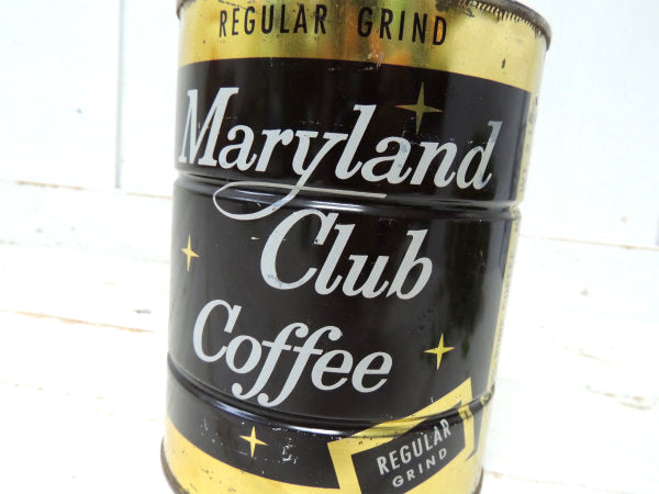 【Maryland Club Coffee】 1950~60's・ビンテージ・コーヒー缶・テキサス州