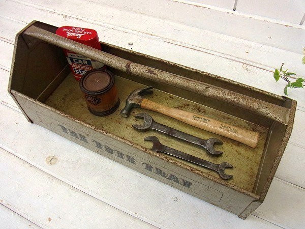 【THE TOTE TRAY】スチール製・ヴィンテージ・ツールケース/工具箱 USA