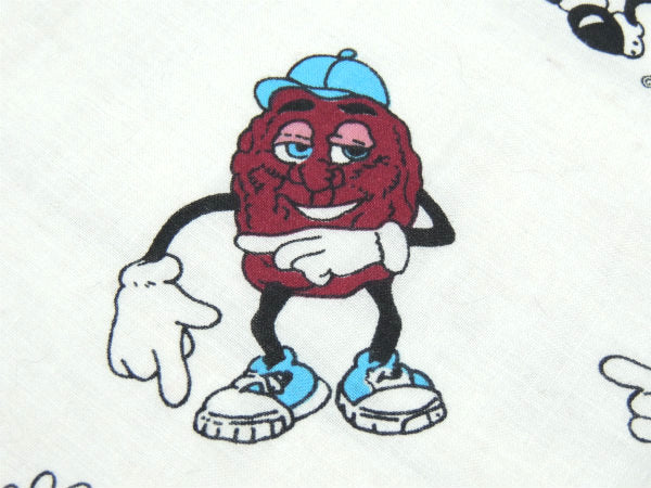 【カリフォルニアレーズンズ】ズンちゃん・1988年・ヴィンテージ・ファブリック/生地 USA
