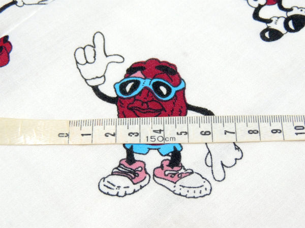 【カリフォルニアレーズンズ】ズンちゃん・1988年・ヴィンテージ・ファブリック/生地 USA