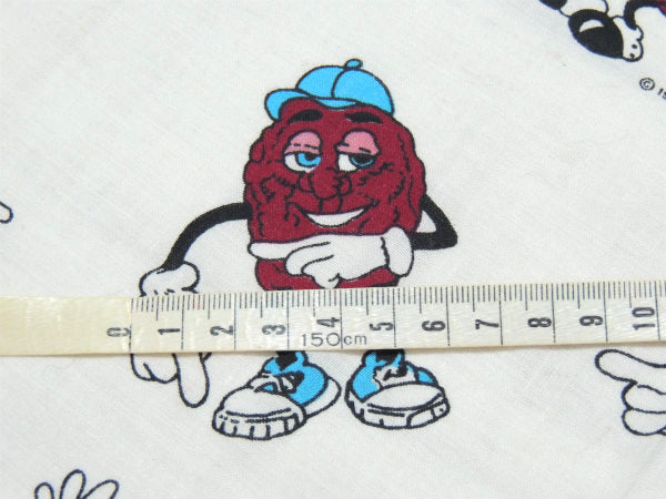 【カリフォルニアレーズンズ】ズンちゃん・1988年・ヴィンテージ・ファブリック/生地 USA