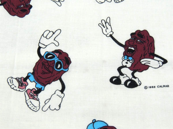 【カリフォルニアレーズンズ】ズンちゃん・1988年・ヴィンテージ・ファブリック/生地 USA